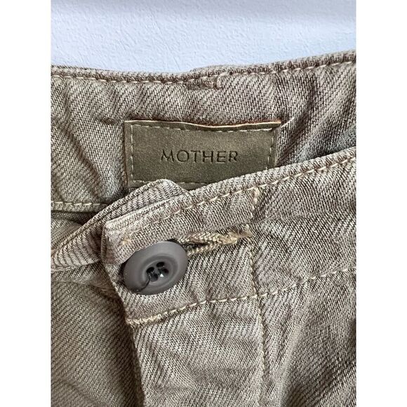 MOTHER The Private Cargo Sneak Jeans Size 31 - Size 12 US in Olive Green - Picture 5 of 10